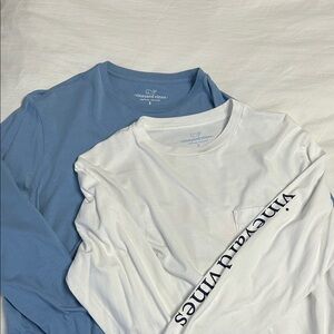 Vineyard Vines Men’s Long Sleeve Tees - White, & Blue